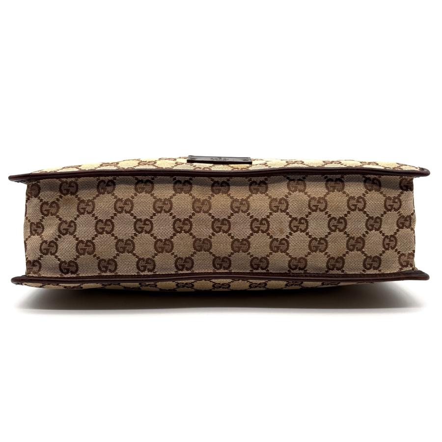 GUCCI GGキャンバス ショルダーバッグ サコッシュ レザー GUCCI 