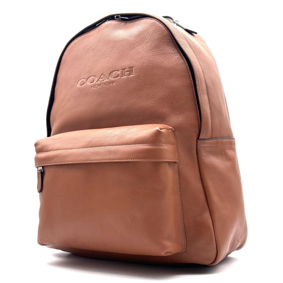 極美品 コーチ COACH リュックサック バックパック 型押しロゴ A4 大