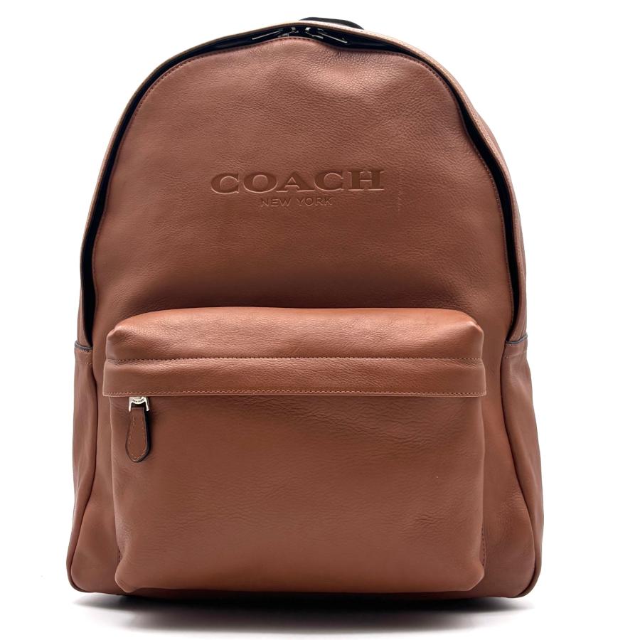 極美品 コーチ COACH リュックサック バックパック 型押しロゴ A4 大