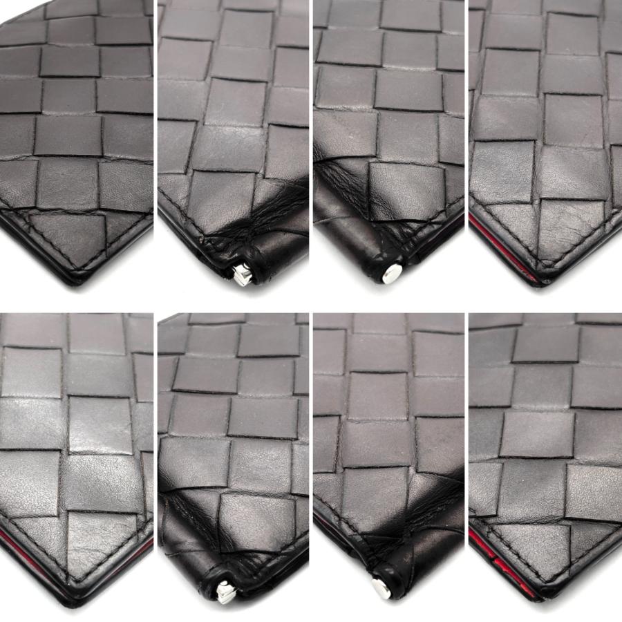 美品 ボッテガヴェネタ BOTTEGA VENETA イントレチャート マネークリップ 二つ折り財布 札ばさみ レザー 本革 ブラウン 茶色 夏休み 帰省 お盆 敬老の日 シルバーウィーク 秋 ギフト ご褒美 メンズ ボッテガヴェネタ BOTTEGA VENETA イントレチャート マネークリップ 二