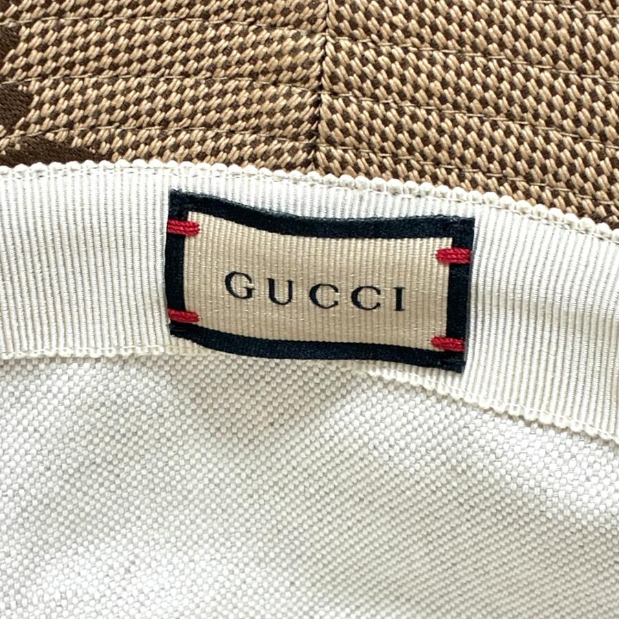 極美品 グッチ GUCCI ジャンボGG バケットハット 帽子 キャンバス M 