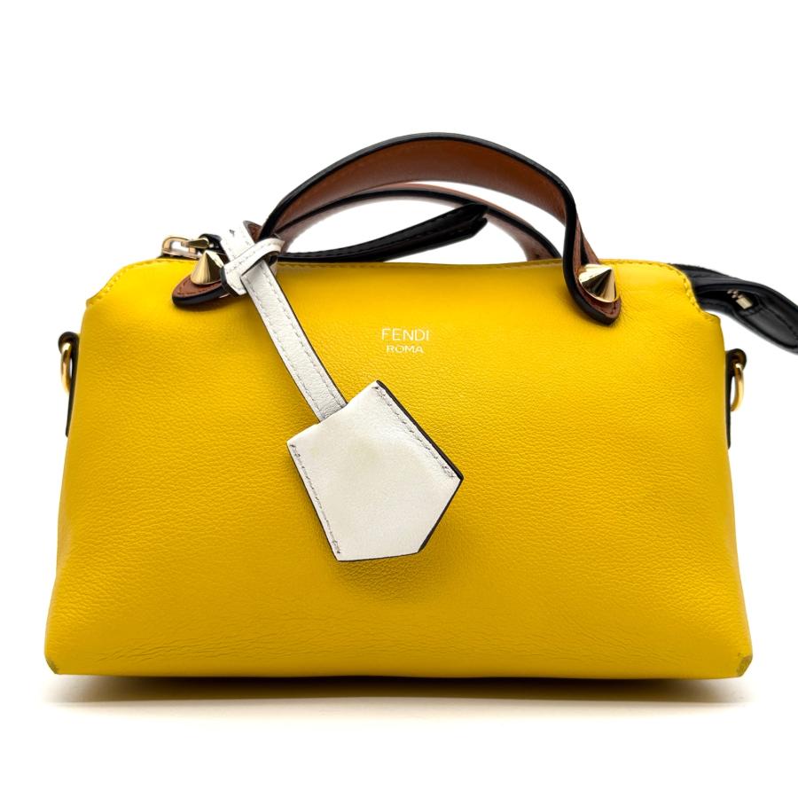 FENDI イエロー ショルダーバッグ フェンディ FENDI バイザウェイ ミニ ストラップユー 2way ショルダー