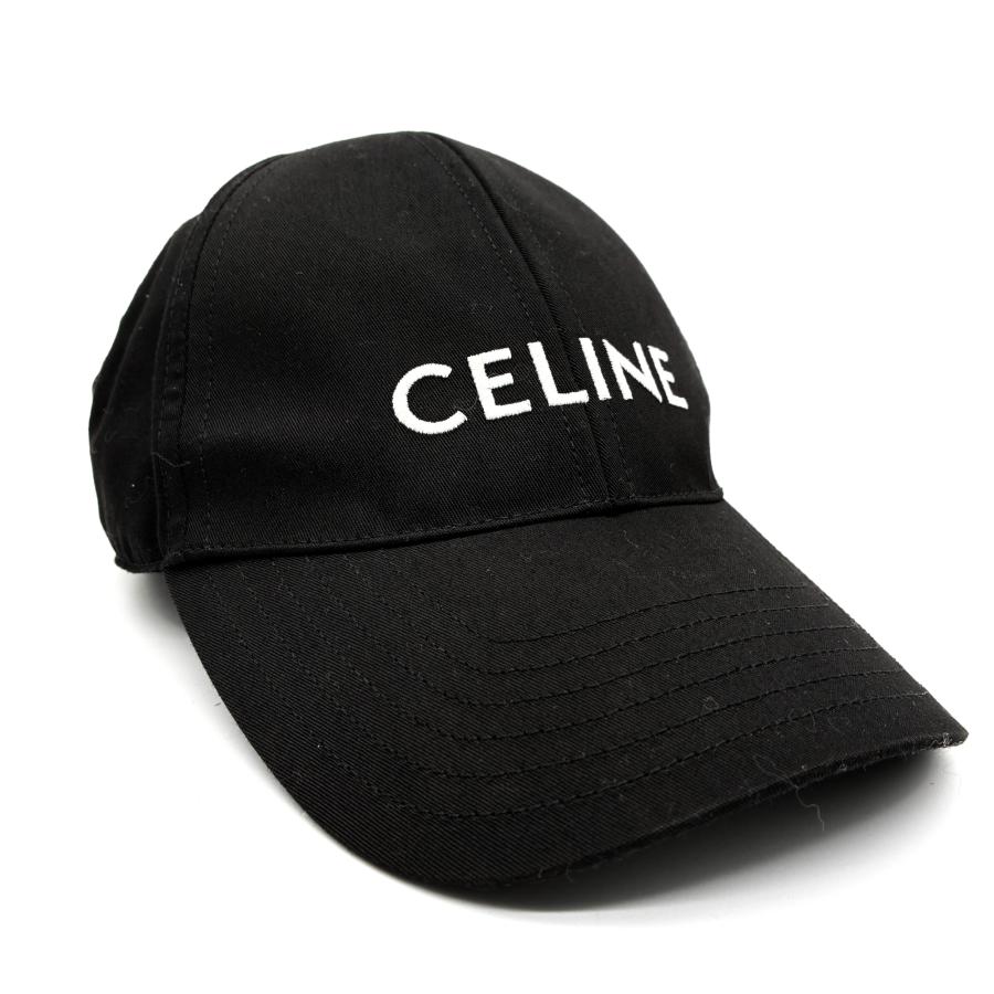CELINE セリーヌ ベースボールキャップ 帽子 ハット ロゴプリント 