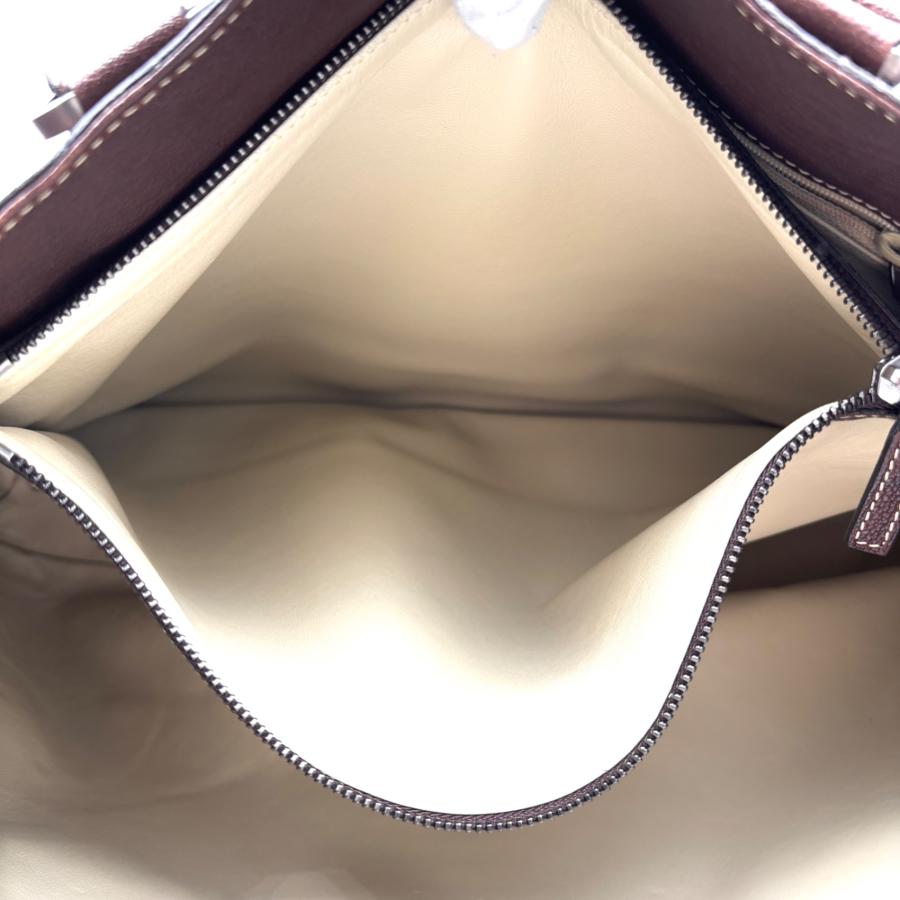 ブルガリ BVLGARI パレンテシ トートバッグ ボストンバッグ ブラウン