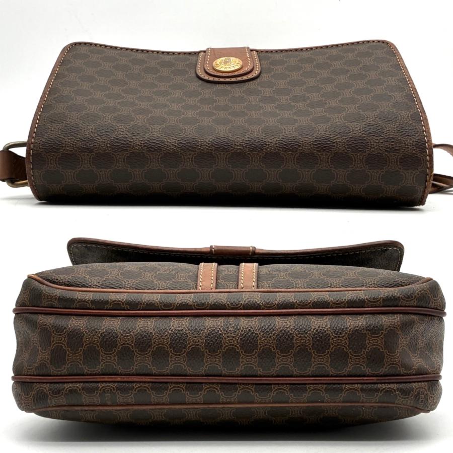 セリーヌ ポシェット マカダム トリオンフ茶 ヴィンテージ 斜掛ショルダー CELINE セリーヌ ショルダーバッグ マカダム トリオンフ ヴィンテージ