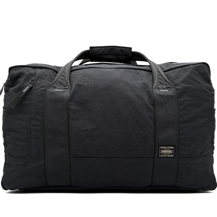 美品 PORTER ポーター 2WAY ボストンバッグ ダッフルバッグ キャンバス ナイロン ブラック 黒 大容量 旅行 出張 トラベル A4収納 夏休み 帰省_1