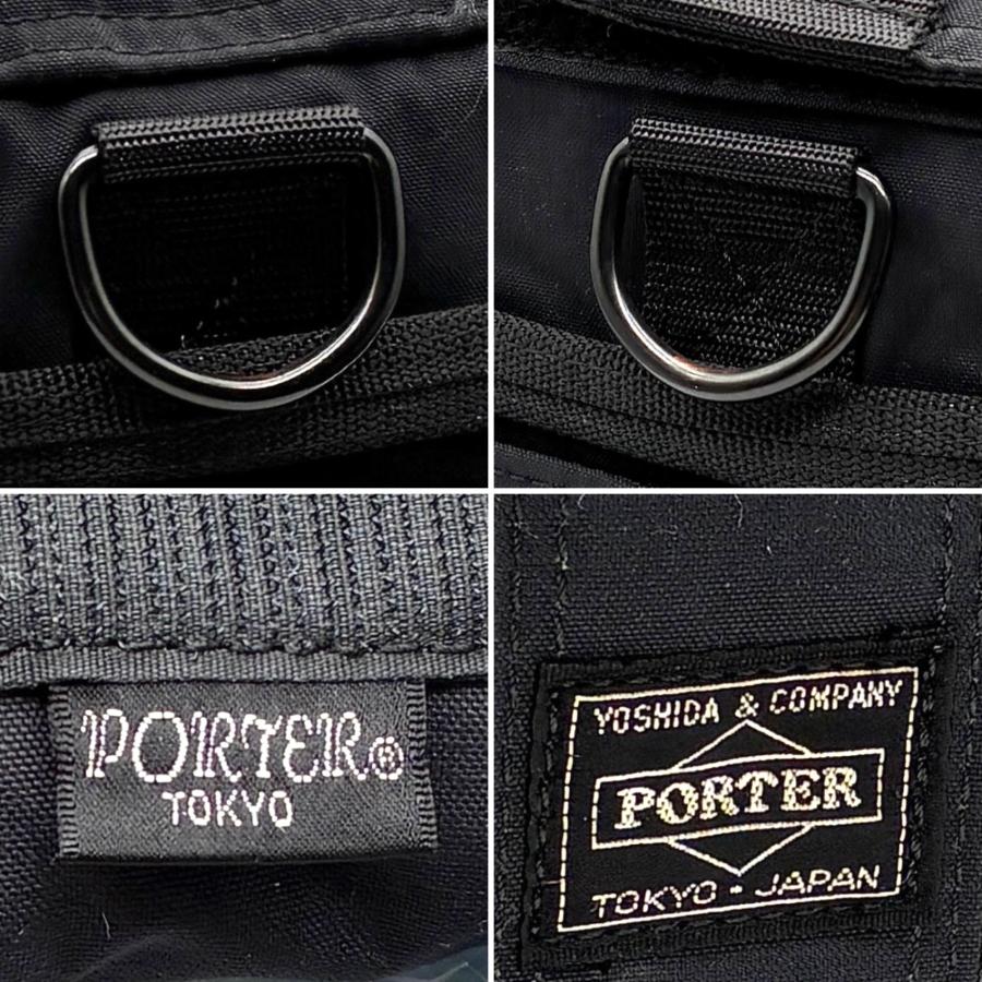 美品 PORTER ポーター 2WAY ボストンバッグ ダッフルバッグ キャンバス ナイロン ブラック 黒 大容量 旅行 出張 トラベル A4収納 夏休み 帰省_8