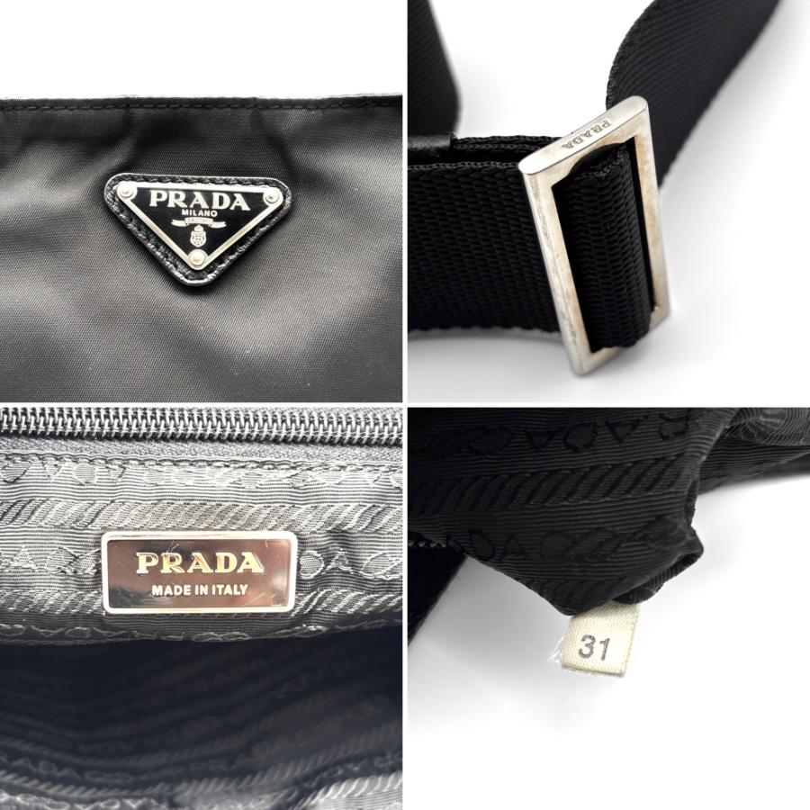美品】PRADA プラダ ショルダーバッグ テスート ナイロン ブラック 黒 