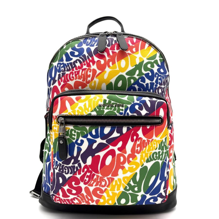 【美品】MICHAEL KORS ロゴパターンバックパック マイケルコース Michael Kors ロゴ 総柄 バックパック リュックサック