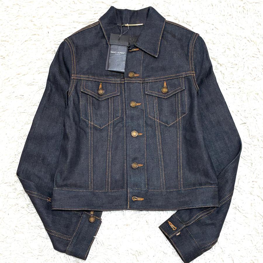 未使用タグ付 サンローラン SAINT LAURENT デニムジャケット Gジャン