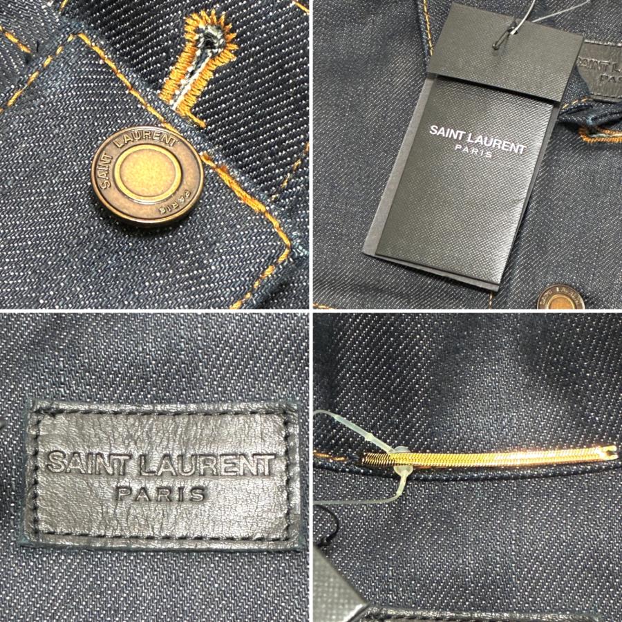 未使用タグ付 サンローラン SAINT LAURENT デニムジャケット Gジャン