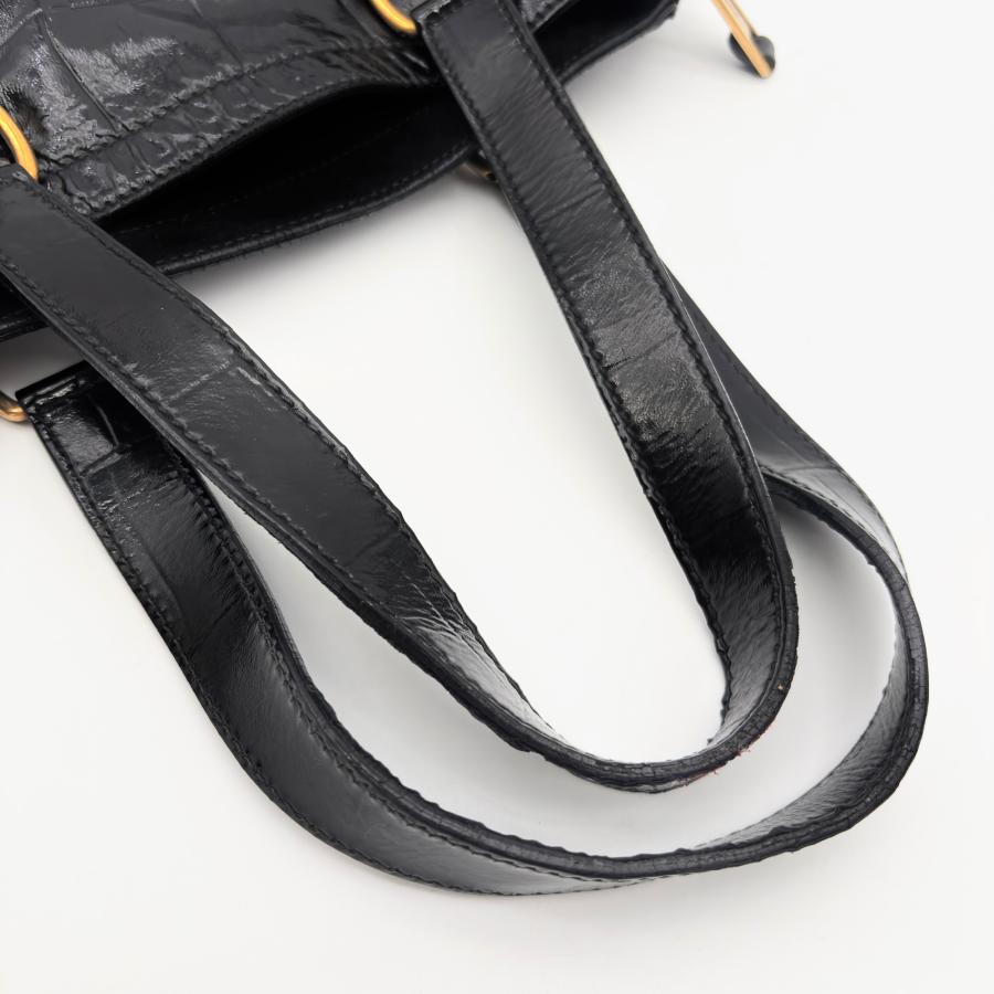 イヴサンローラン YSL ダウンタウン ハンドバッグ トートバッグ クロコ
