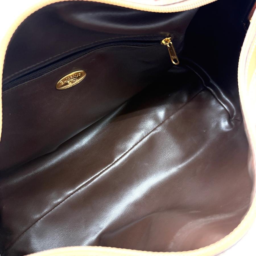 BURBERRY ミニボストンバッグ ノバチェック シャドーホース レザー 黒 未使用級 バーバリー Burberry ミニボストンバッグ ハンドバッグ ノバ