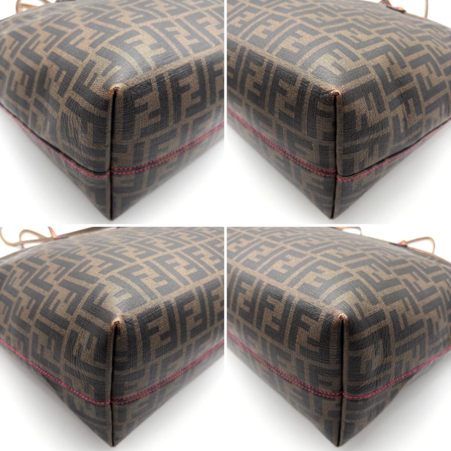 フェンディ FENDI ズッカ トートバッグ ショルダーバッグ 肩掛け A4 大