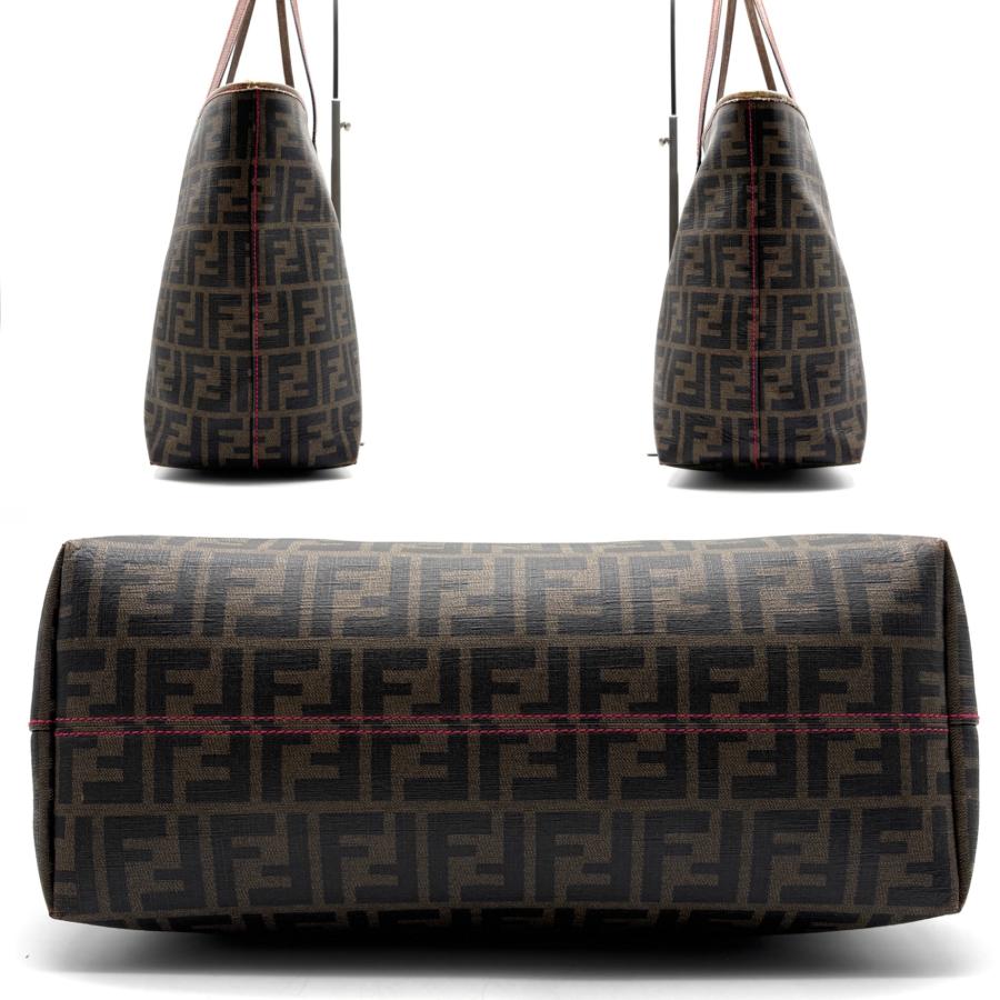 フェンディ FENDI ズッカ トートバッグ ショルダーバッグ 肩掛け A4 大
