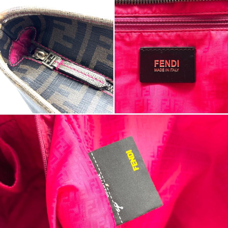 フェンディ FENDI ズッカ トートバッグ ショルダーバッグ 肩掛け A4 大