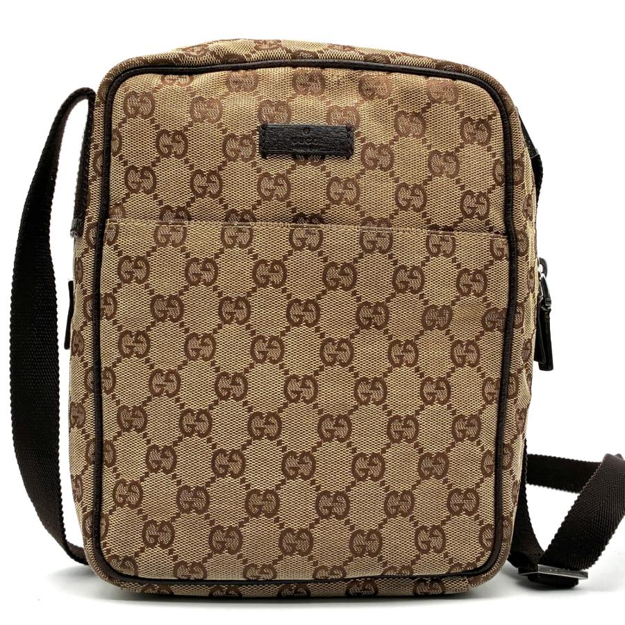 GUCCI グッチ GGキャンバス ショルダーバッグ スクエア キャンバス