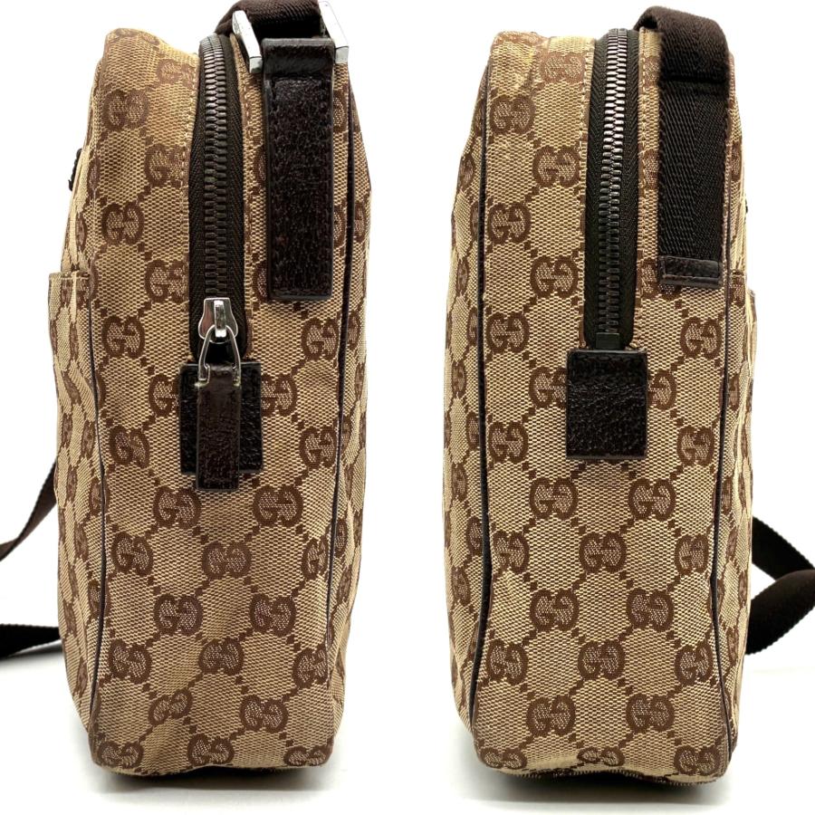 GUCCI グッチ GGキャンバス ショルダーバッグ スクエア キャンバス