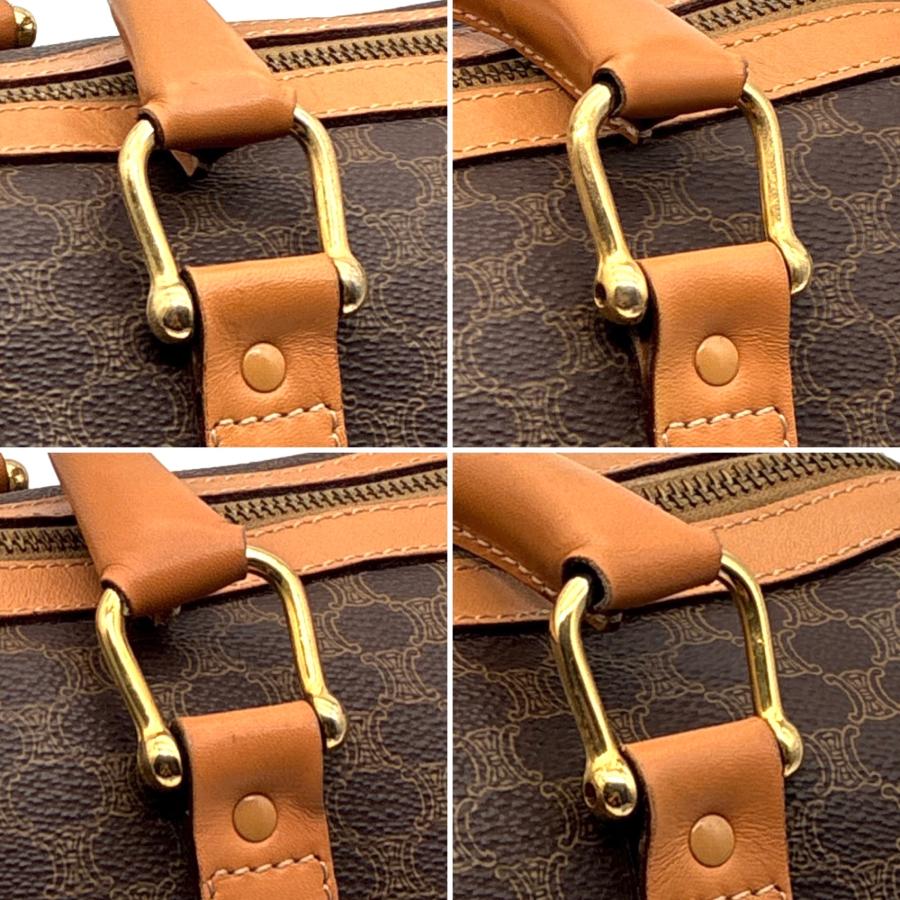 CELINE ボストンバッグ マカダム トリオンフ PVC レザー セリーヌ CELINE ボストンバッグ マカダム PVC レザー トリオンフ