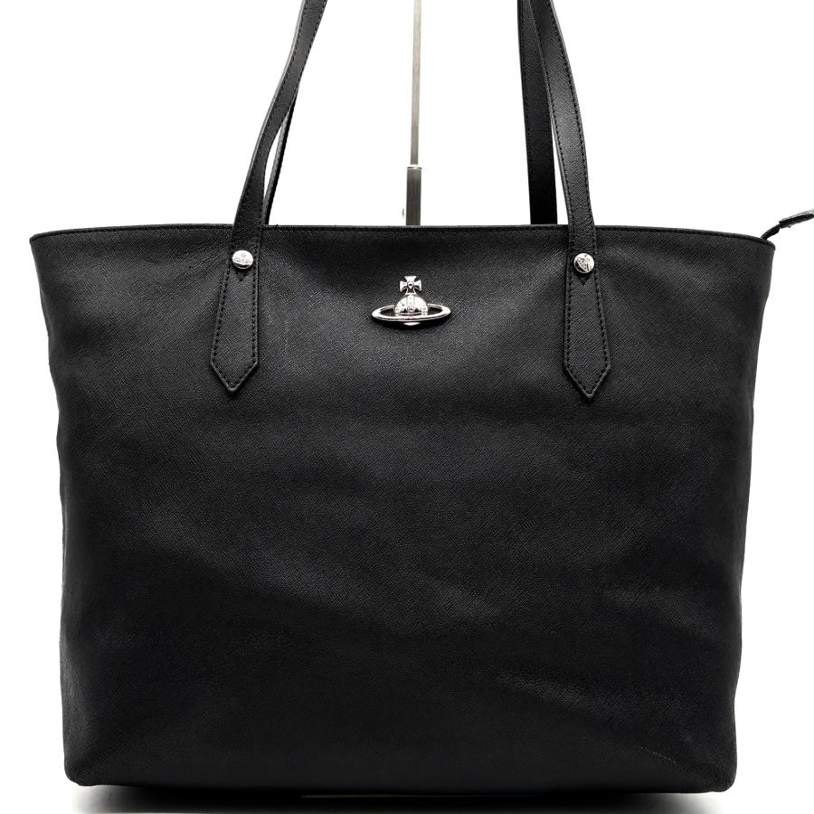 Vivienne Westwood オーブ レザービジネスバッグ 黒 A4可 極美品 ヴィヴィアンウエストウッド Vivienne Westwood トートバッグ