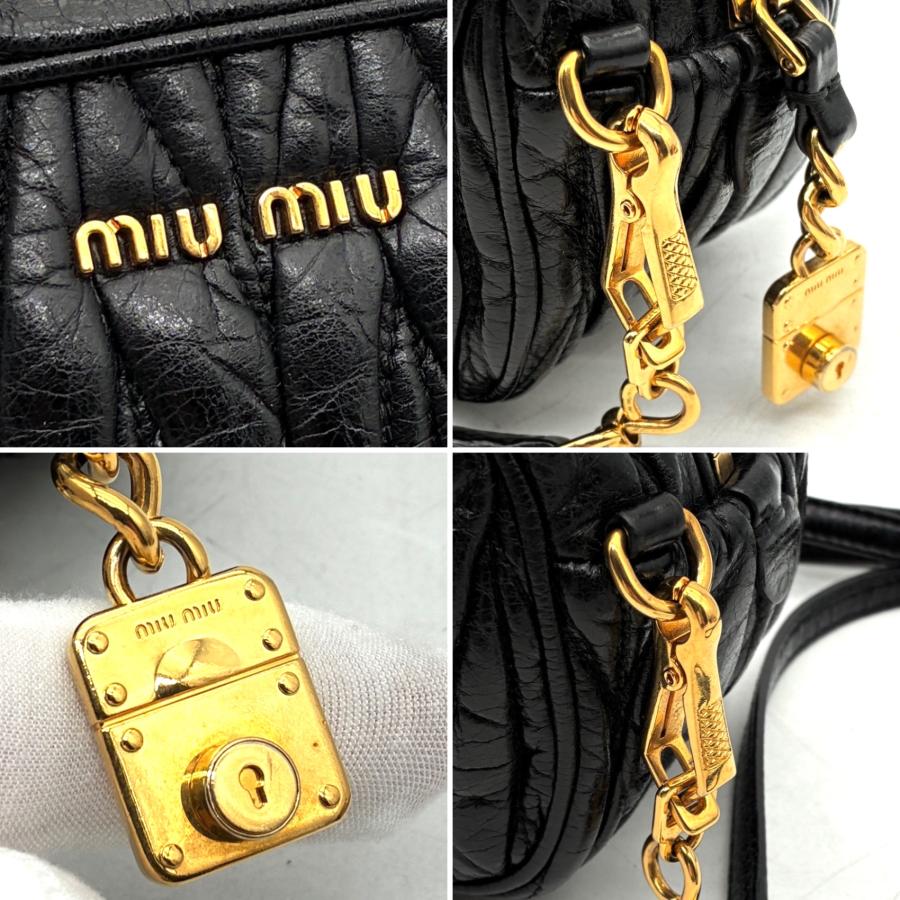 miu ミュウミュウ マテラッセ ショルダーバッグ カメラバッグ 斜め掛け 