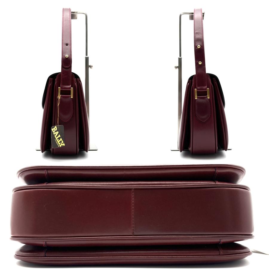 バリー BALLY レザー ハンドバッグ ワンショルダーバッグ ボルドー