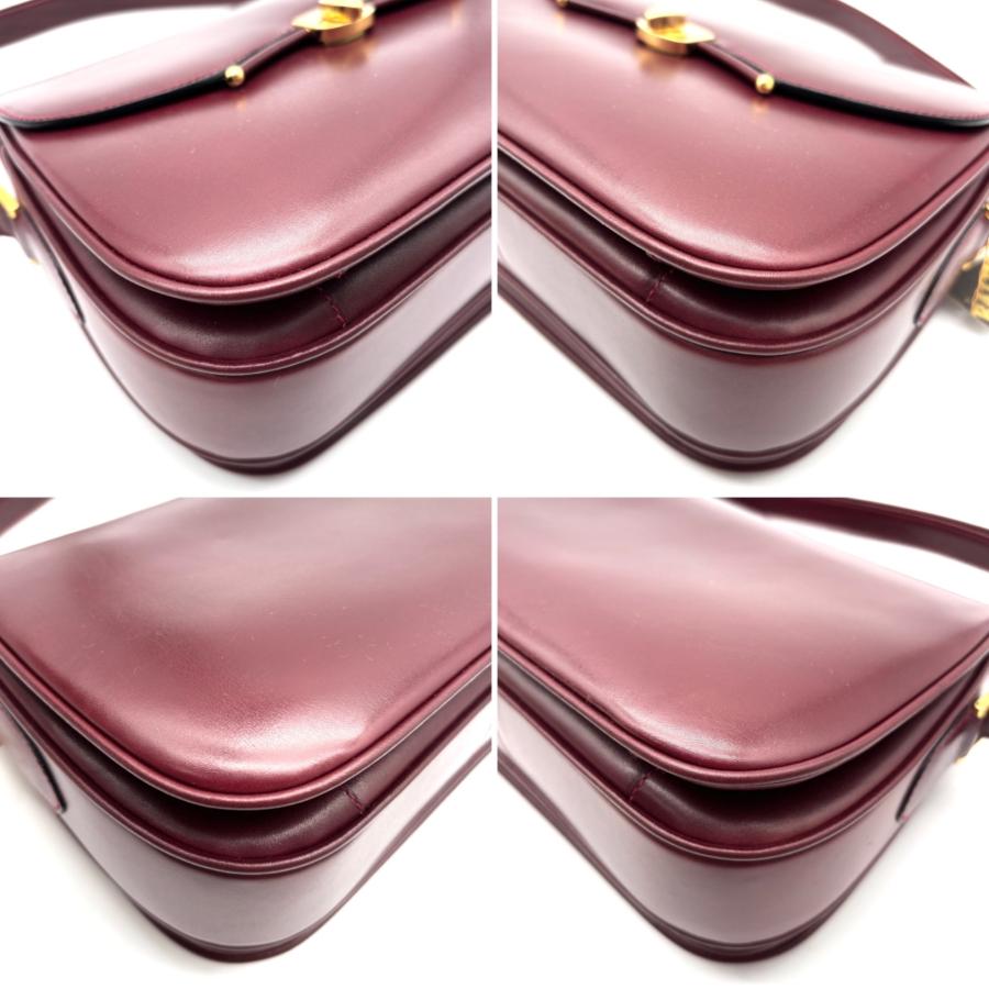 美品 BALLY バリー　 レザートートバッグ  レッド ボルドー バリー BALLY レザー ハンドバッグ ワンショルダーバッグ ボルドー