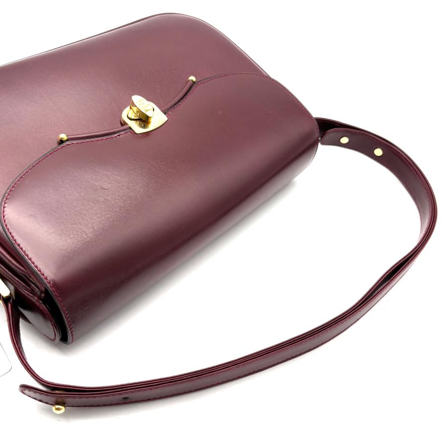バリー BALLY レザー ハンドバッグ ワンショルダーバッグ ボルドー