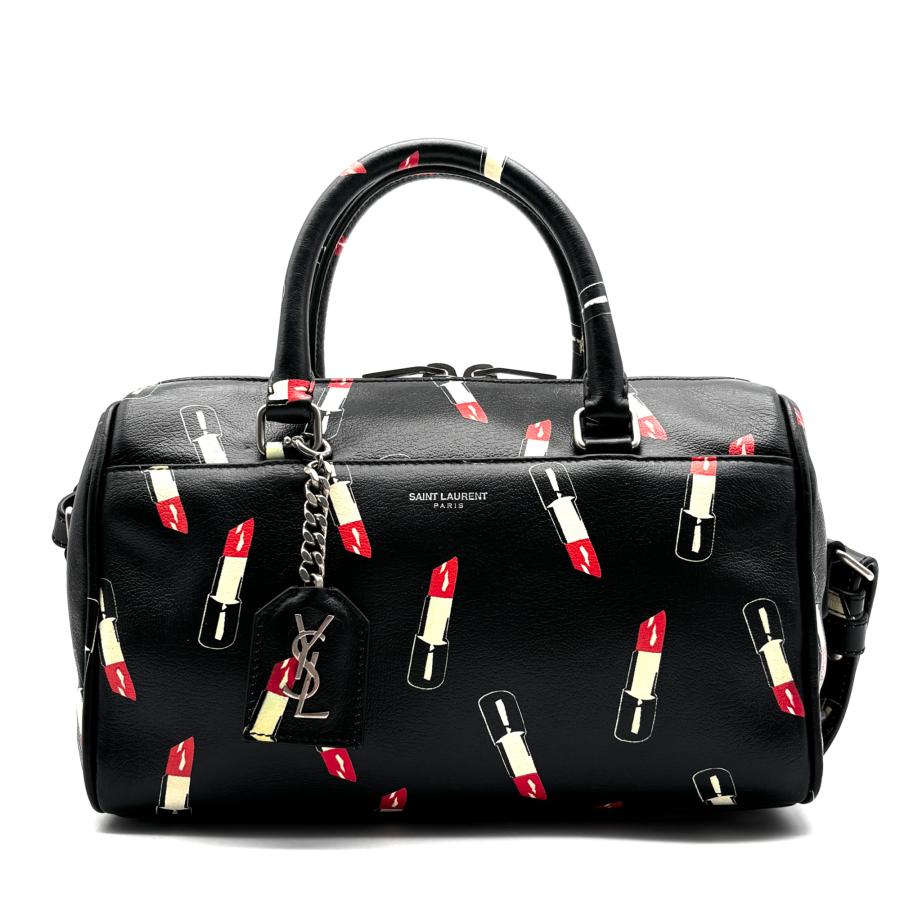 イヴサンローラン　ダッフル　2way ハンドバッグ　ショルダーバッグ　2トーン YVES SAINTLAURENT イヴサンローラン 2way ベイビーダッフル ミニ
