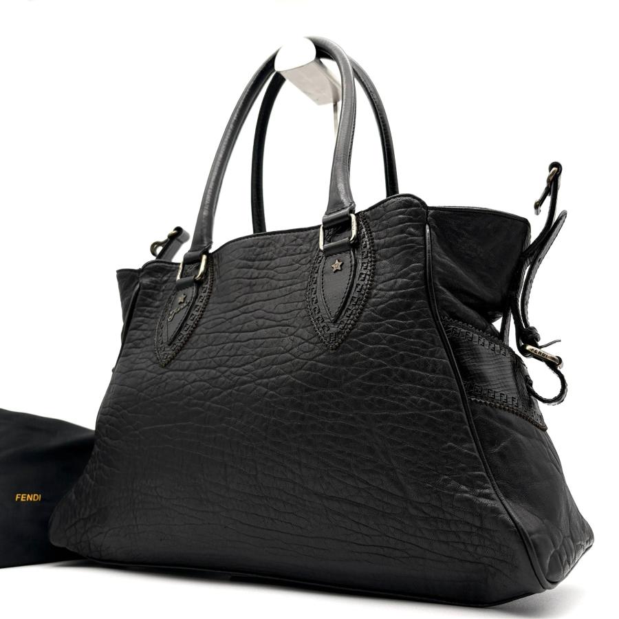 フェンディ FENDI エトニコ ズッカ トートバッグ 肩掛け A4収納