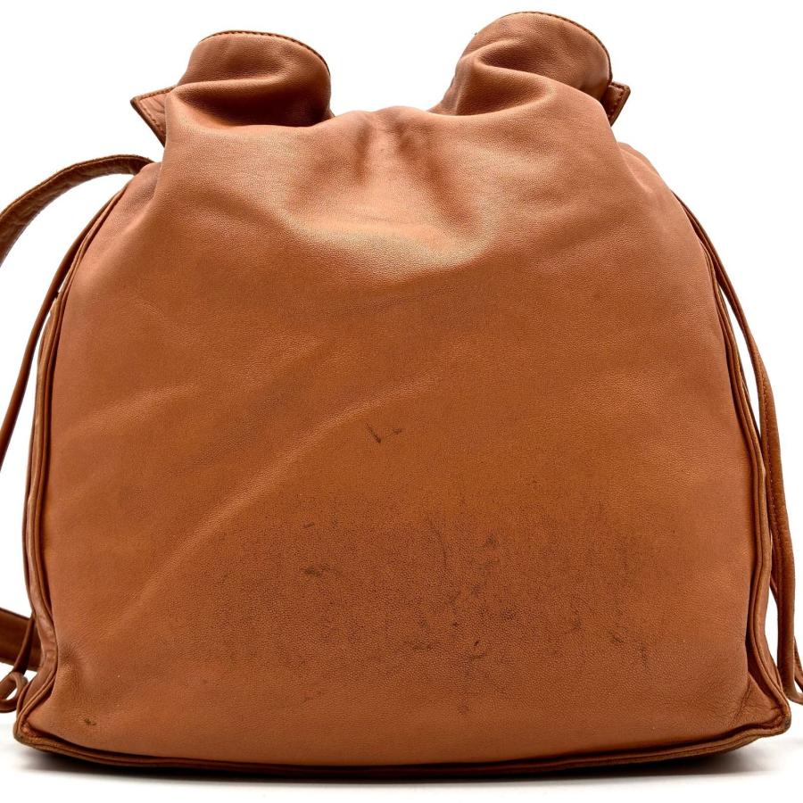 ロエベ LOEWE フラメンコ ショルダーバッグ ナッパレザー キャメル