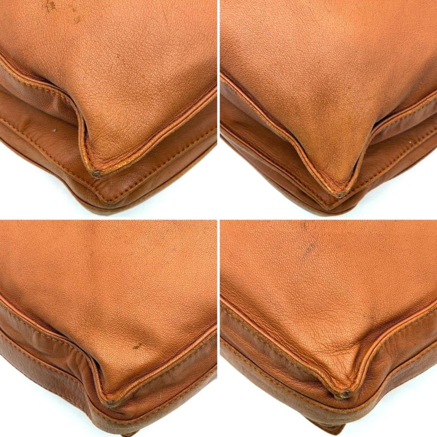 ロエベ LOEWE フラメンコ ショルダーバッグ ナッパレザー キャメル