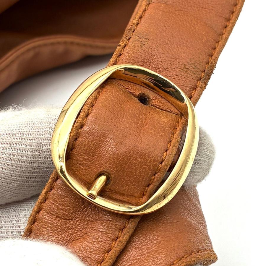 ロエベ LOEWE フラメンコ ショルダーバッグ ナッパレザー キャメル