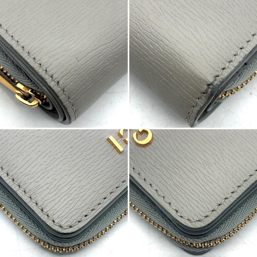 極美品】GUCCI 二つ折り財布 スクリプト ミニウォレット ブラック