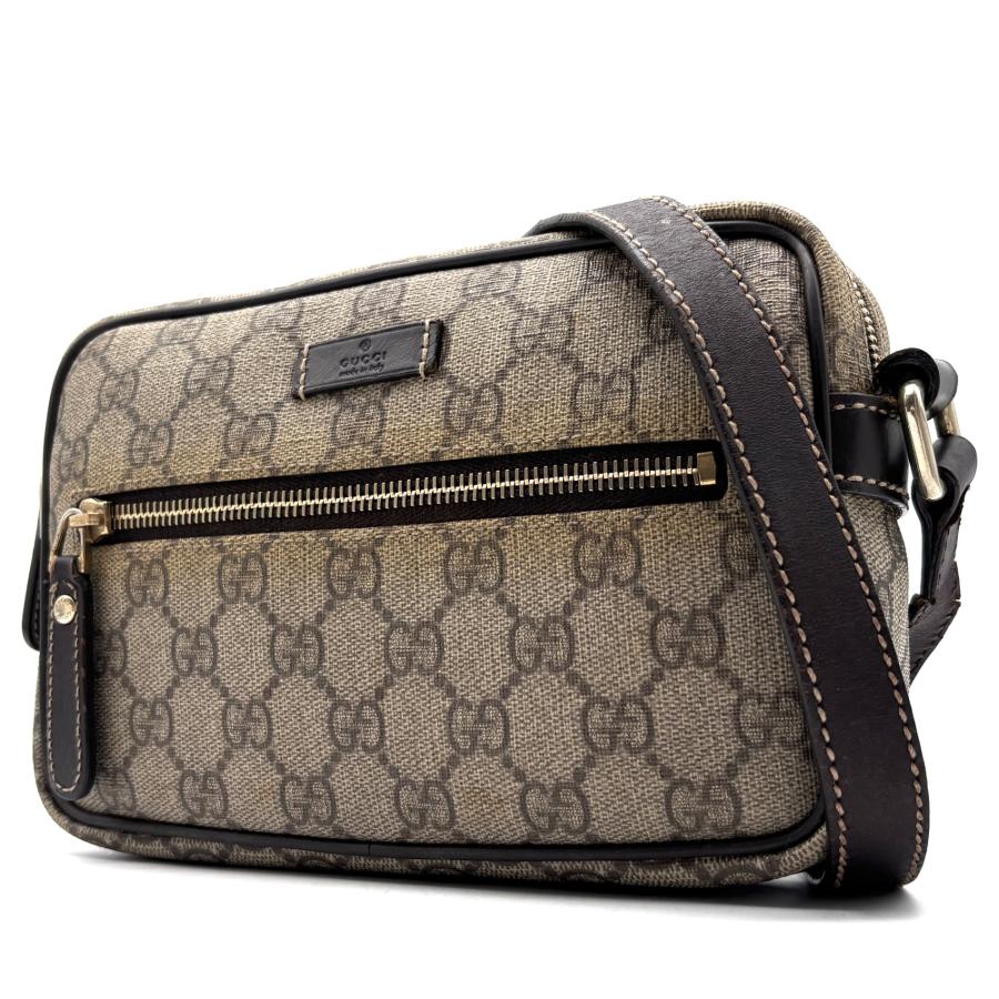 レディース GUCCI グッチ GGスプリーム ショルダーバッグ PVCレザー 