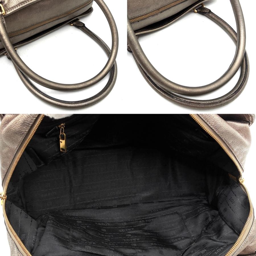 美品 ロエベ LOEWE アマソナ36 ハンドバッグ ボストン アナグラム