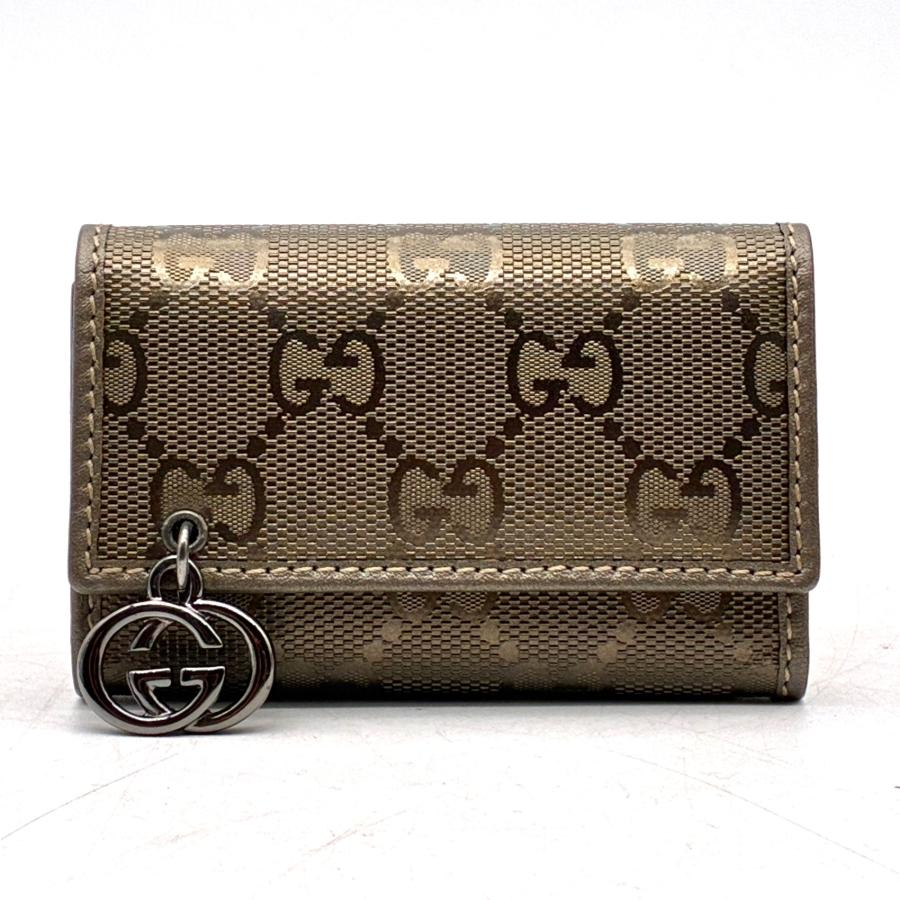 グッチ GUCCI GGインプリメ 6連 キーケース インターロッキング