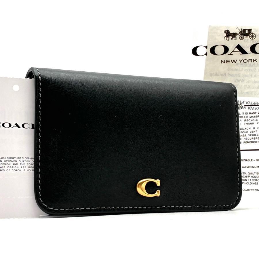 COACH コーチ エッセンシャル ビジネス カード ケース 名刺入れ レザー