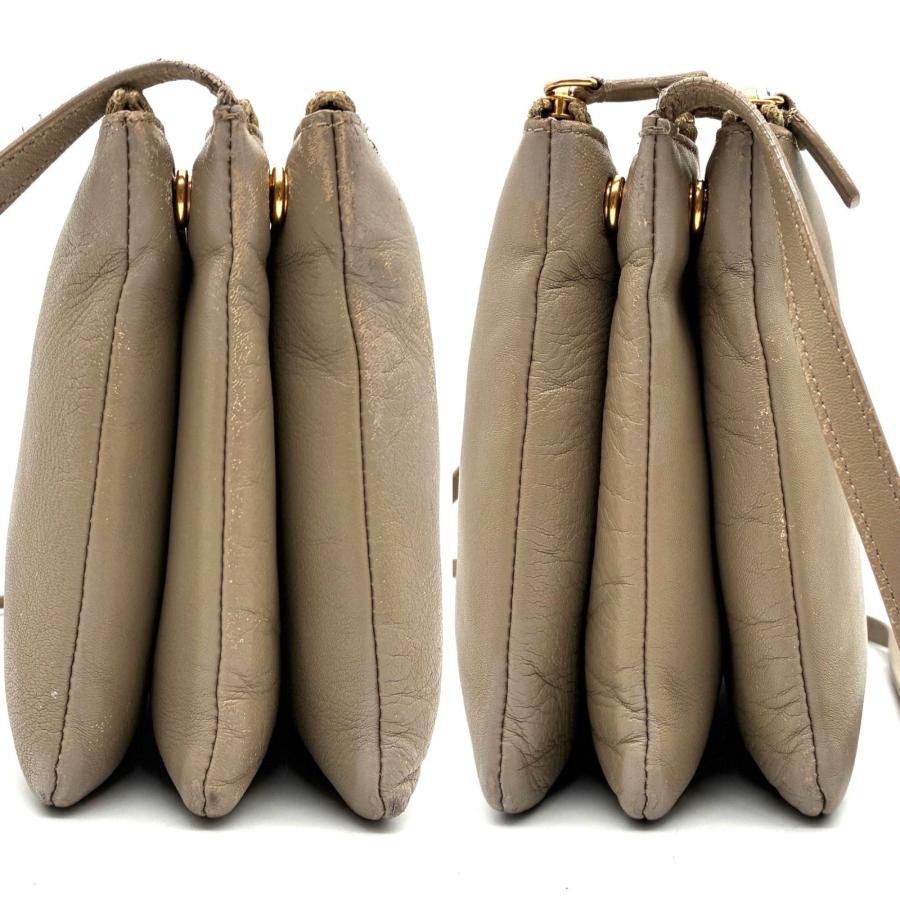 CELINE セリーヌ トリオ スモール ショルダーバッグ ポシェット レザー 