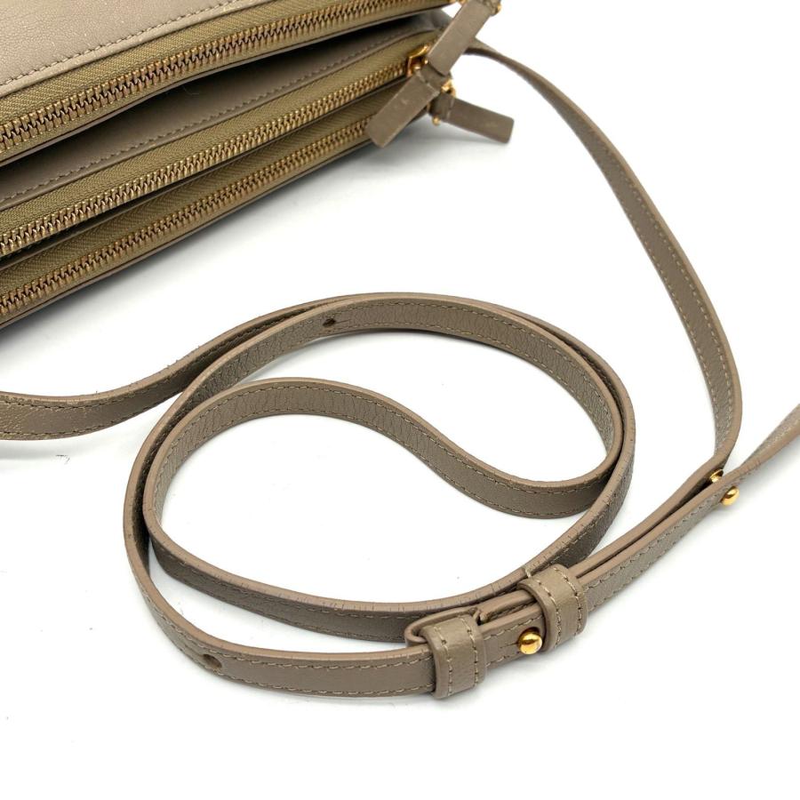 CELINE セリーヌ トリオ スモール ショルダーバッグ ポシェット レザー 