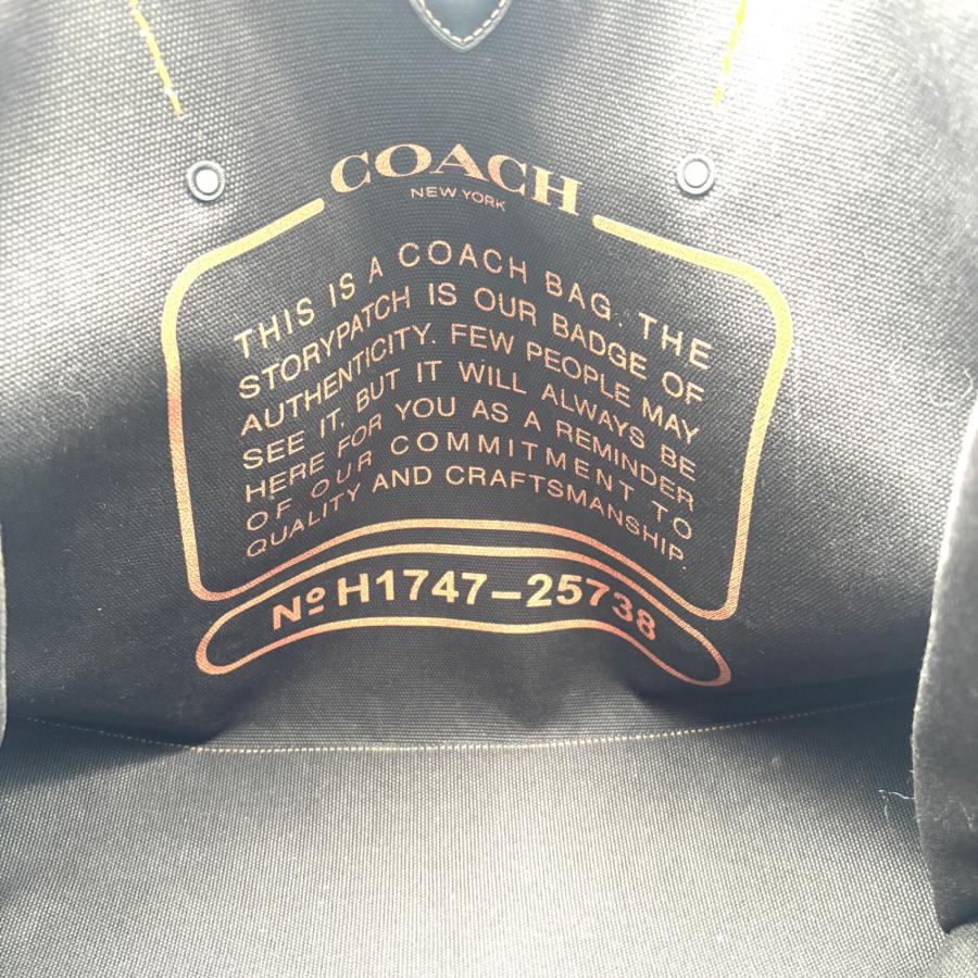 コーチ COACH レキシー トートバッグ ハンドバッグ 星柄 ブラック 黒
