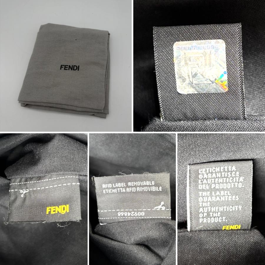 美品 フェンディ トロワジュール トートバッグ バイカラー レザーチャーム フェンディ FENDI トロワジュール トートバッグ バイカラー グレー
