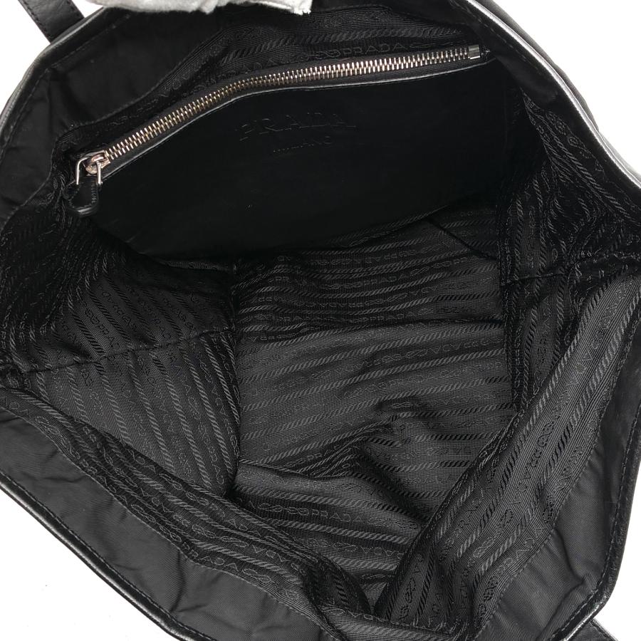 美品 プラダ PRADA トートバッグ 三角ロゴ スカル ドクロ A4 肩掛け