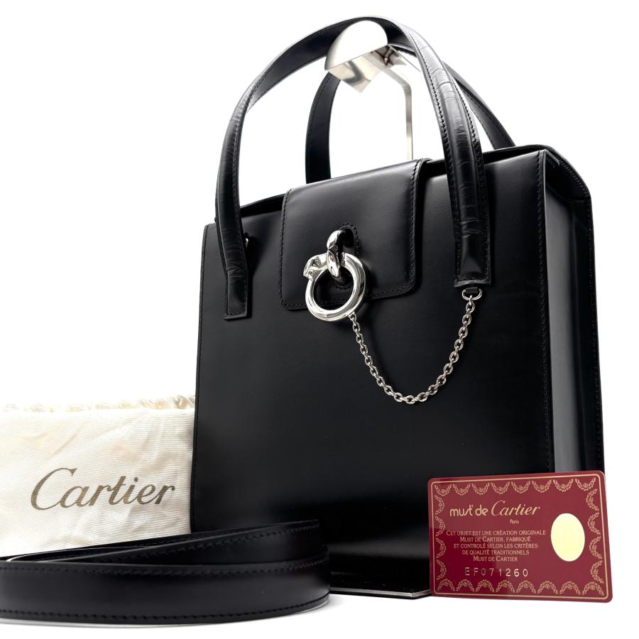 極美品 カルティエ Cartier パンテール 2way ハンドバッグ ショルダー