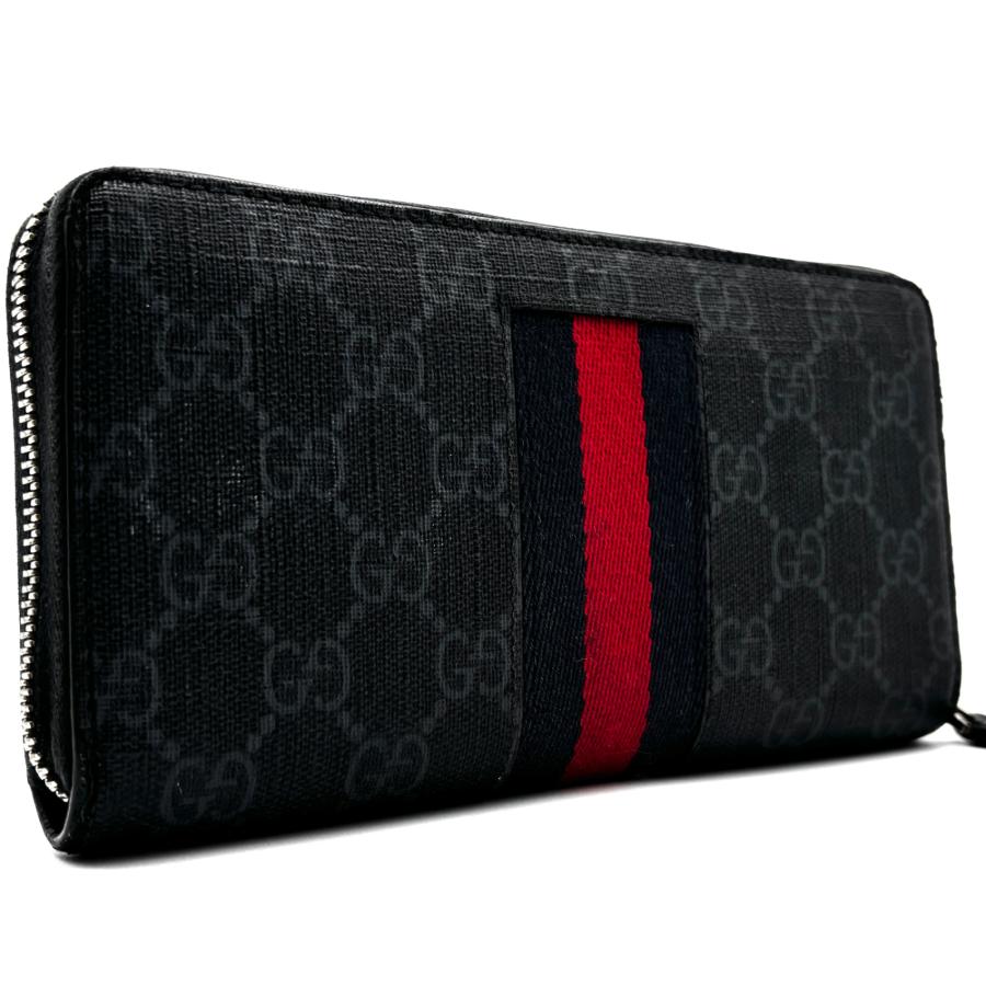 GUCCI グッチ 長財布 ジップアラウンドウォレット シェリーライン GG
