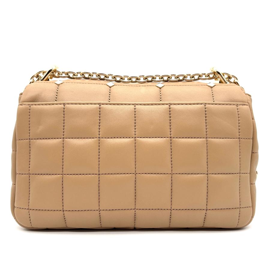 MICHAELKORS マイケルコース SOHO ソーホー ショルダーバッグ キルティング スタッズ ベージュ