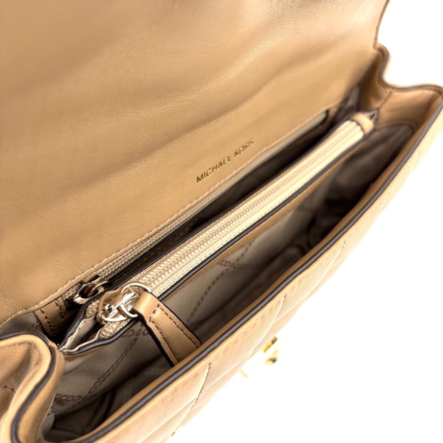 MICHAELKORS マイケルコース SOHO ソーホー ショルダーバッグ キルティング スタッズ ベージュ