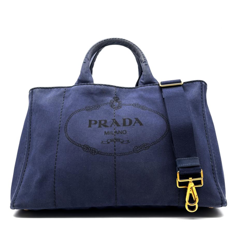 良品】プラダ PRADA カナパ L トートバッグ B1872G デニム