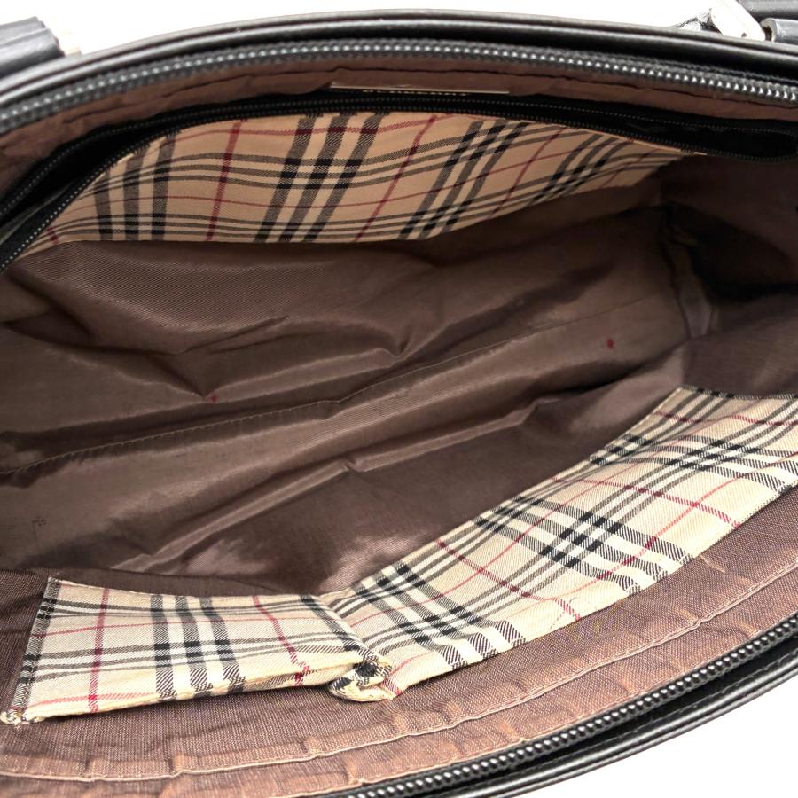 BURBERRY バーバリー トートバッグ ビジネスバッグ レザー ブラック 黒
