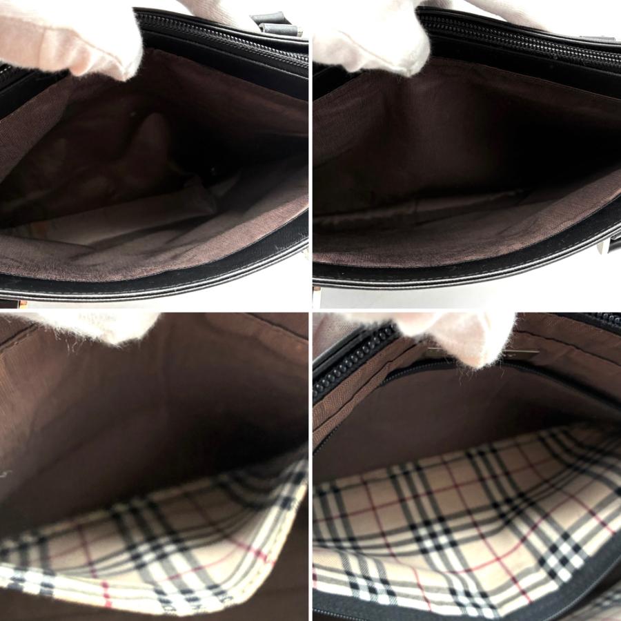 BURBERRY バーバリー トートバッグ ビジネスバッグ レザー ブラック 黒